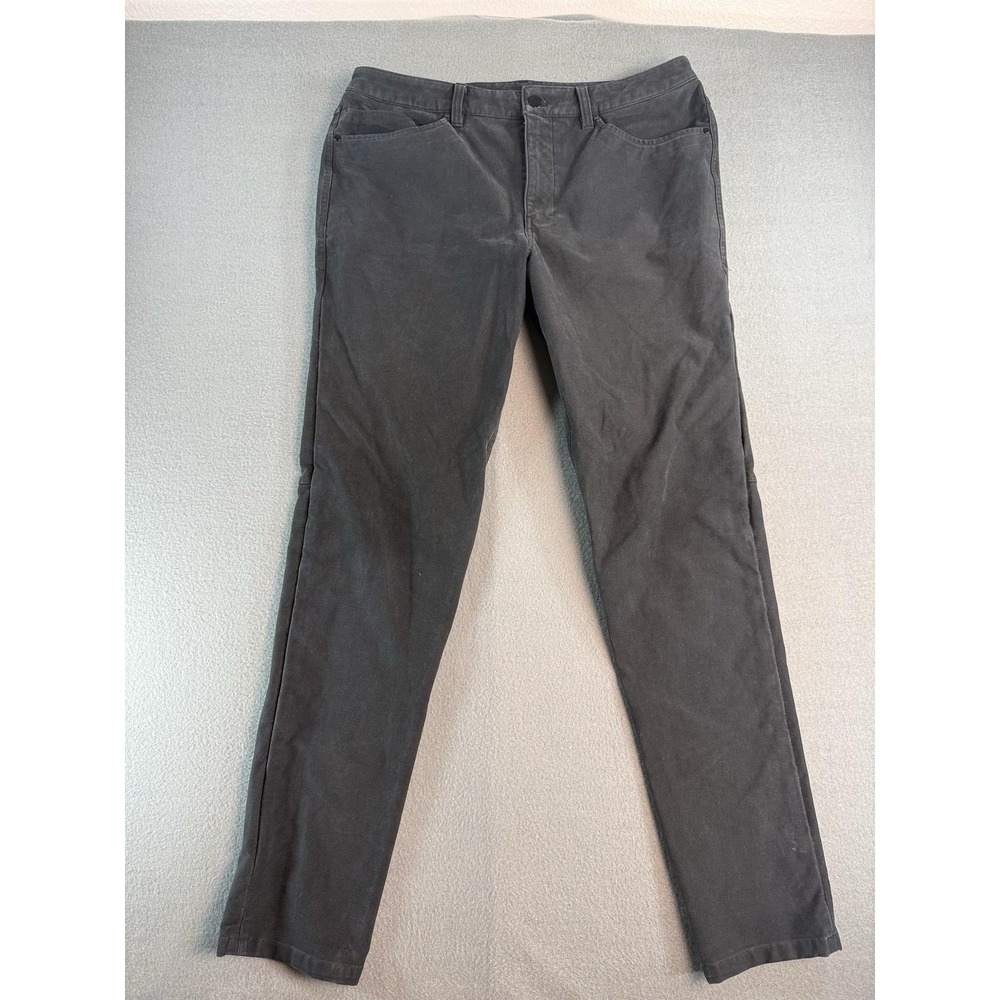 Lululemon ABC Pants Mens 34x32 Gray Slim Fit‎ Stretch Chino 5-Pocket Casual